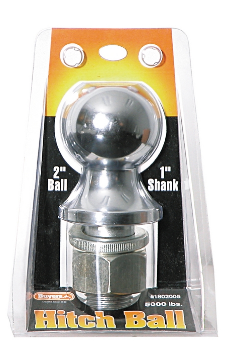BUY 1802005 :  2 Inch Chrome Hitch Ball With 1 Inch for large image BUY1802005_1