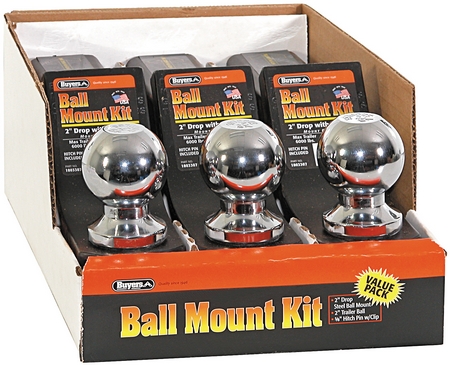 BUY 1803307 :  2 Inch Black Ball Mount Kit With 2 for large image BUY1803307_1