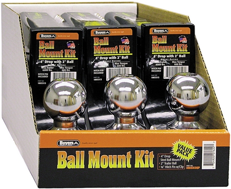 BUY 1803313 :  2 Inch Black Ball Mount Kit With 2 for large image BUY1803313_1