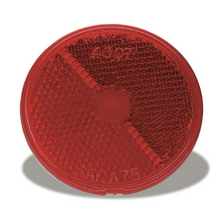 GRO 40072 :  Reflector, 2.5, Red, Round STICK-ON for large image GRO40072