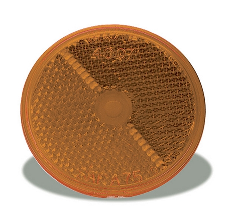 GRO 40073 :  Reflector, 2.5, Yellow, Round STICK-ON for large image GRO40073