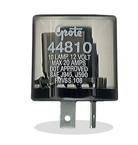 GRO 44810 :  Flasher, 10-LAMP 2 Terminal for large image GRO44810